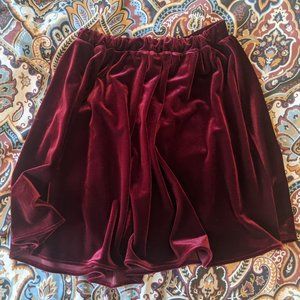 Red Velvet Skirt - AA (S)